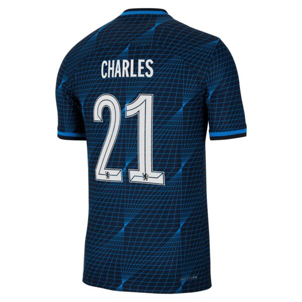 Chelsea Cup Away Vapor Match Sponsored Shirt 2023-24 With Charles 21 Printing