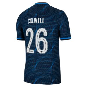 Chelsea Cup Away Vapor Match Sponsored Shirt 2023-24 With Colwill 26 Printing