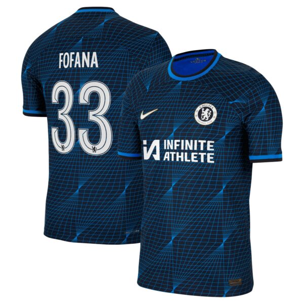 Chelsea Cup Away Vapor Match Sponsored Shirt 2023-24 With Fofana 33 Printing