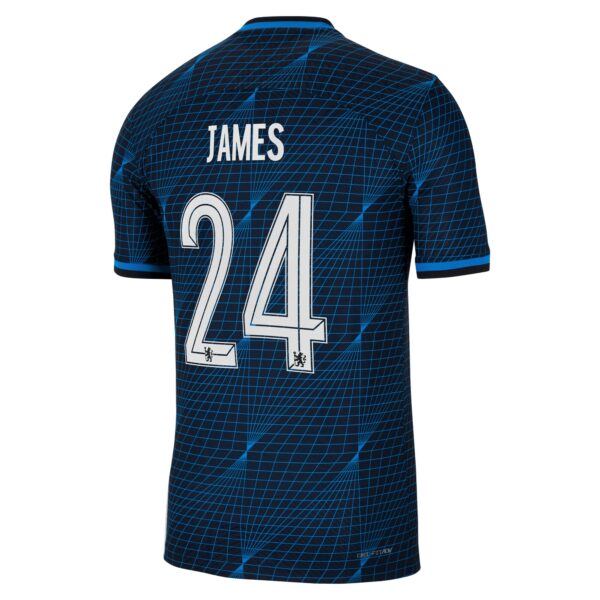 Chelsea Cup Away Vapor Match Sponsored Shirt 2023-24 With James 24 Printing