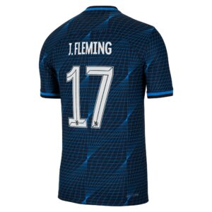 Chelsea Cup Away Vapor Match Sponsored Shirt 2023-24 With J.Fleming 17 Printing