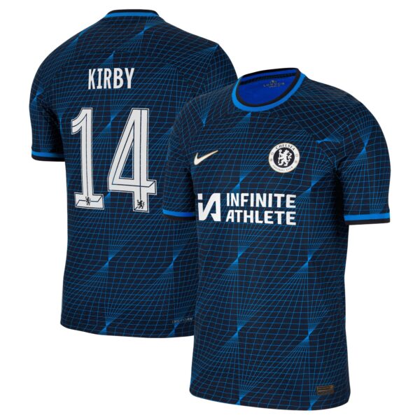 Chelsea Cup Away Vapor Match Sponsored Shirt 2023-24 With Kirby 14 Printing