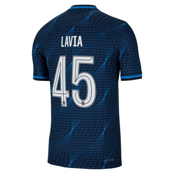 Chelsea Cup Away Vapor Match Sponsored Shirt 2023-24 With Lavia 45 Printing