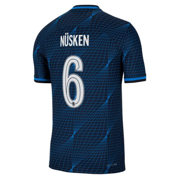 Chelsea Cup Away Vapor Match Sponsored Shirt 2023-24 With Nüsken 6 Printing