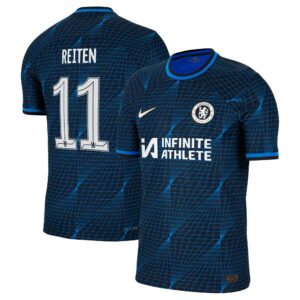 Chelsea Cup Away Vapor Match Sponsored Shirt 2023-24 With Reiten 11 Printing