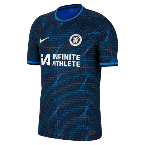 Chelsea Cup Away Vapor Match Sponsored Shirt 2023-24 With Sterling 7 Printing
