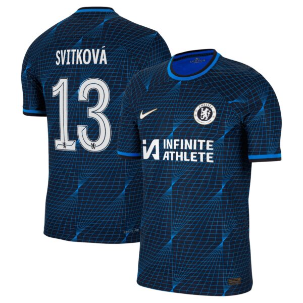 Chelsea Cup Away Vapor Match Sponsored Shirt 2023-24 With Svitková 13 Printing