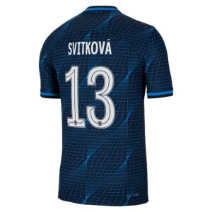 Chelsea Cup Away Vapor Match Sponsored Shirt 2023-24 With Svitková 13 Printing
