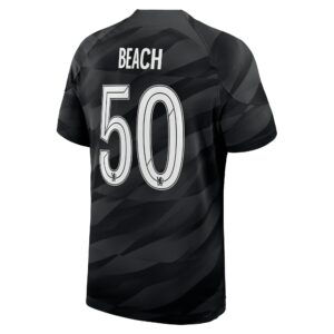 Chelsea Cup Home Goalkeeper Stadium Sponsored Shirt 2023-24 With Beach 50 Printing