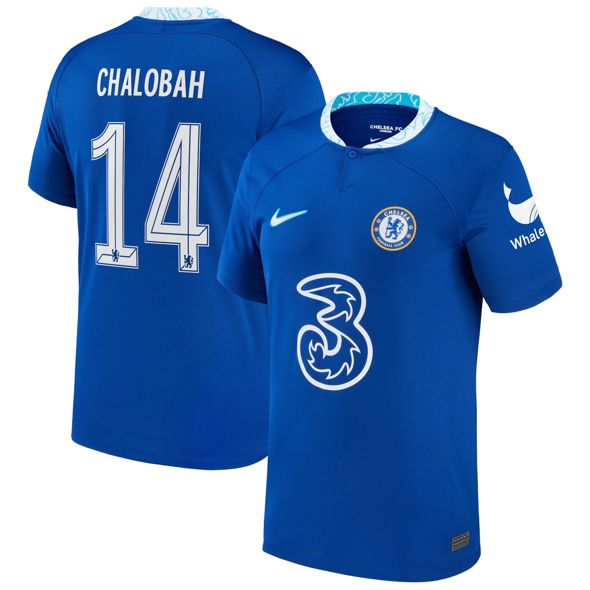 Chelsea Cup Home Stadium Shirt 2022-23 with Chalobah 14 printing