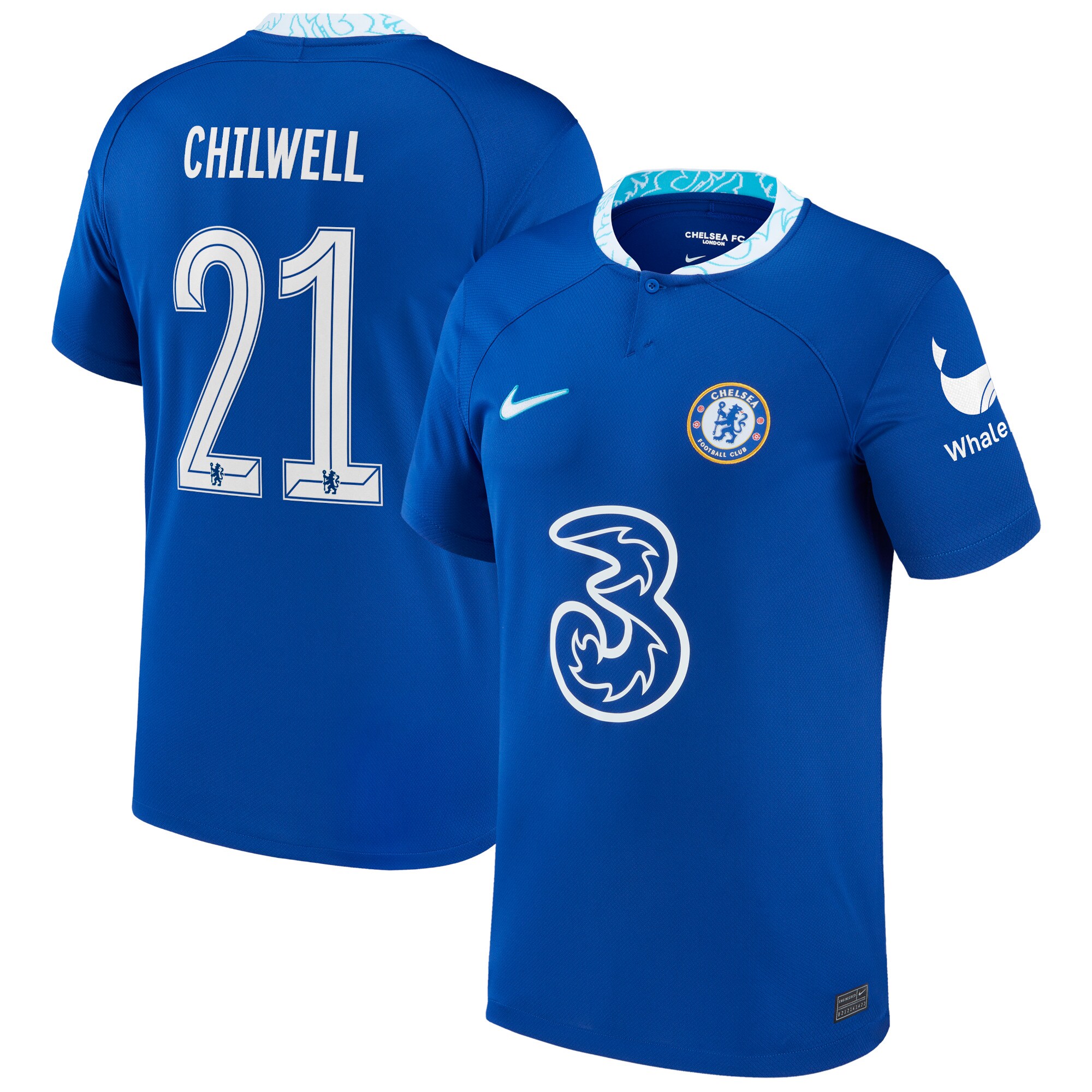 Chelsea Cup Home Stadium Shirt 2022-23 with Chilwell 21 printing