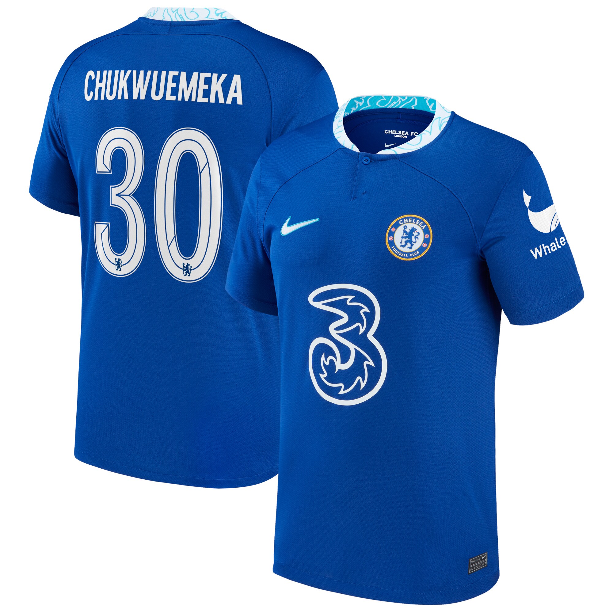 Chelsea Cup Home Stadium Shirt 2022-23 with Chukwuemeka 30 printing