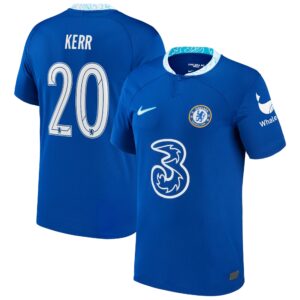 Chelsea Cup Home Stadium Shirt 2022-23 with Kerr 20 printing