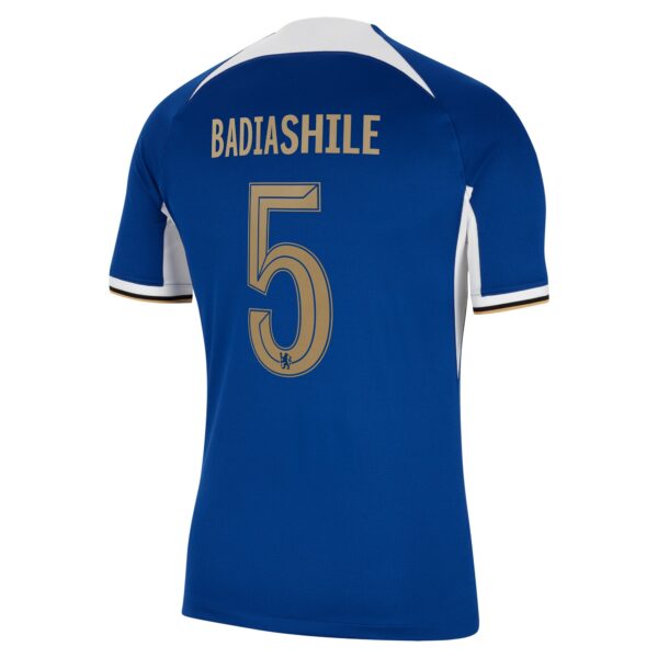 Chelsea Cup Home Stadium Sponsored Shirt 2023-24 With Badiashile 5 Printing