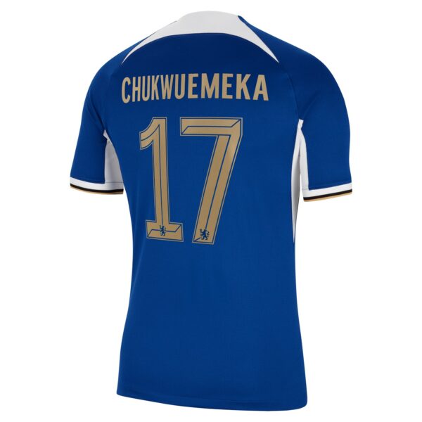 Chelsea Cup Home Stadium Sponsored Shirt 2023-24 With Chukwuemeka 17 Printing