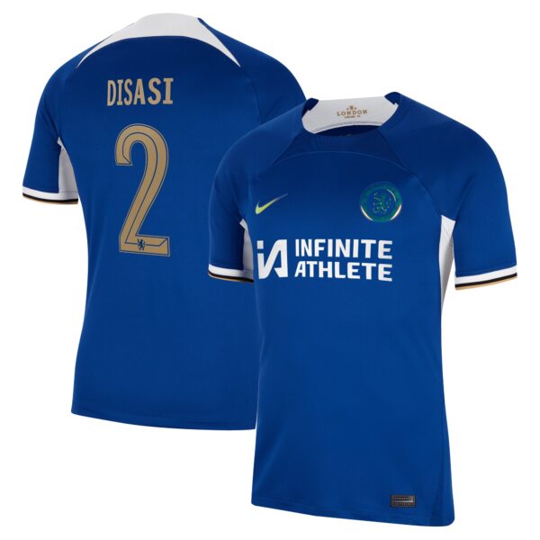 Chelsea Cup Home Stadium Sponsored Shirt 2023-24 With Disasi 2 Printing