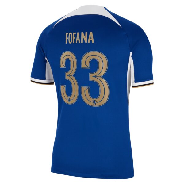 Chelsea Cup Home Stadium Sponsored Shirt 2023-24 With Fofana 33 Printing