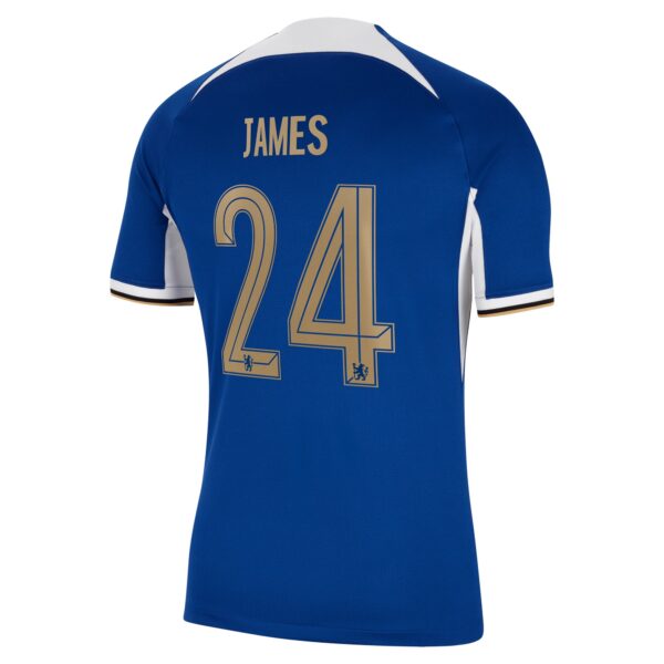 Chelsea Cup Home Stadium Sponsored Shirt 2023-24 With James 24 Printing