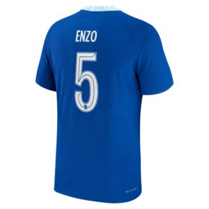 Chelsea Cup Home Vapor Match Shirt 2022-23 with Enzo 5 printing