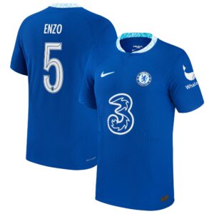 Chelsea Cup Home Vapor Match Shirt 2022-23 with Enzo 5 printing