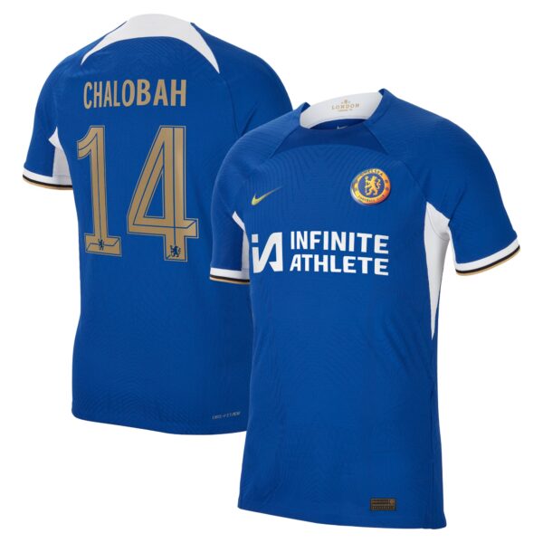 Chelsea Cup Home Vapor Match Sponsored Shirt 2023-24 With Chalobah 14 Printing
