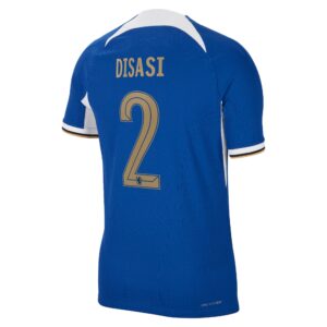 Chelsea Cup Home Vapor Match Sponsored Shirt 2023-24 With Disasi 2 Printing