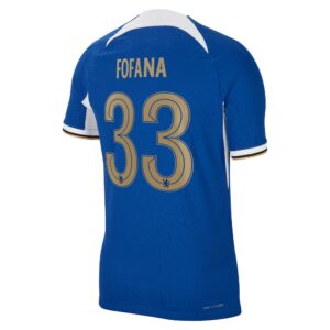Chelsea Cup Home Vapor Match Sponsored Shirt 2023-24 With Fofana 33 Printing