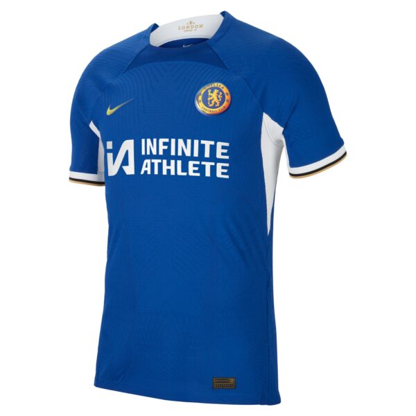 Chelsea Cup Home Vapor Match Sponsored Shirt 2023-24 With Lavia 45 Printing