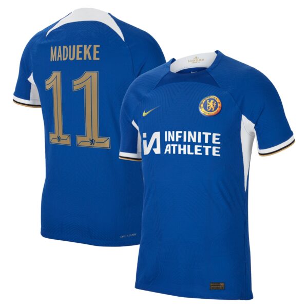 Chelsea Cup Home Vapor Match Sponsored Shirt 2023-24 With Madueke 11 Printing