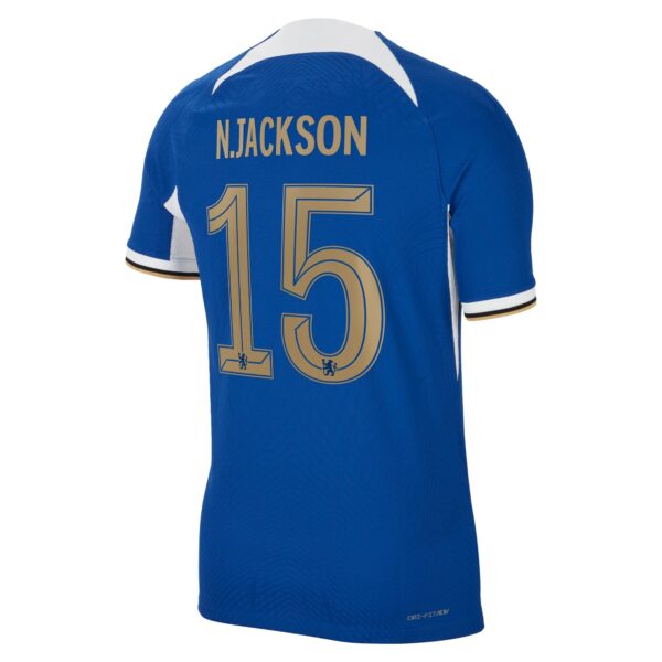 Chelsea Cup Home Vapor Match Sponsored Shirt 2023-24 With N.Jackson 15 Printing
