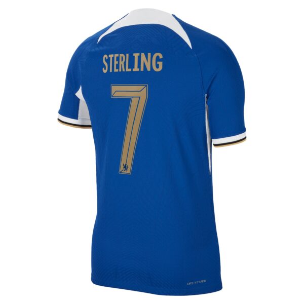 Chelsea Cup Home Vapor Match Sponsored Shirt 2023-24 With Sterling 7 Printing