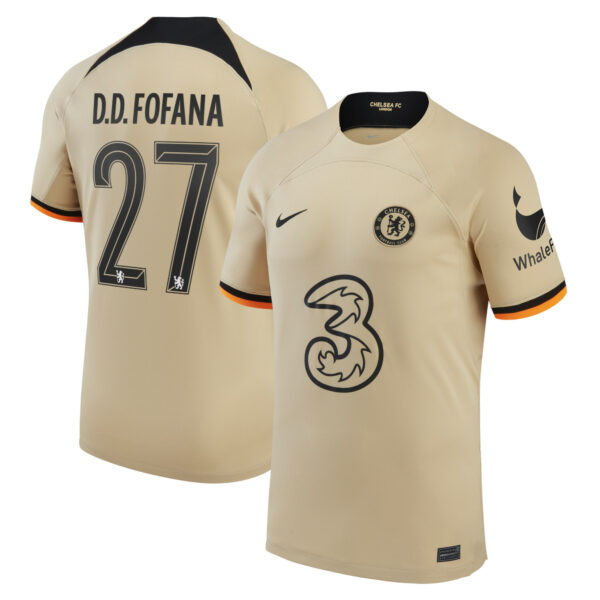 Chelsea Cup Third Stadium Shirt 2022-23 with D.D.Fofana 27 printing
