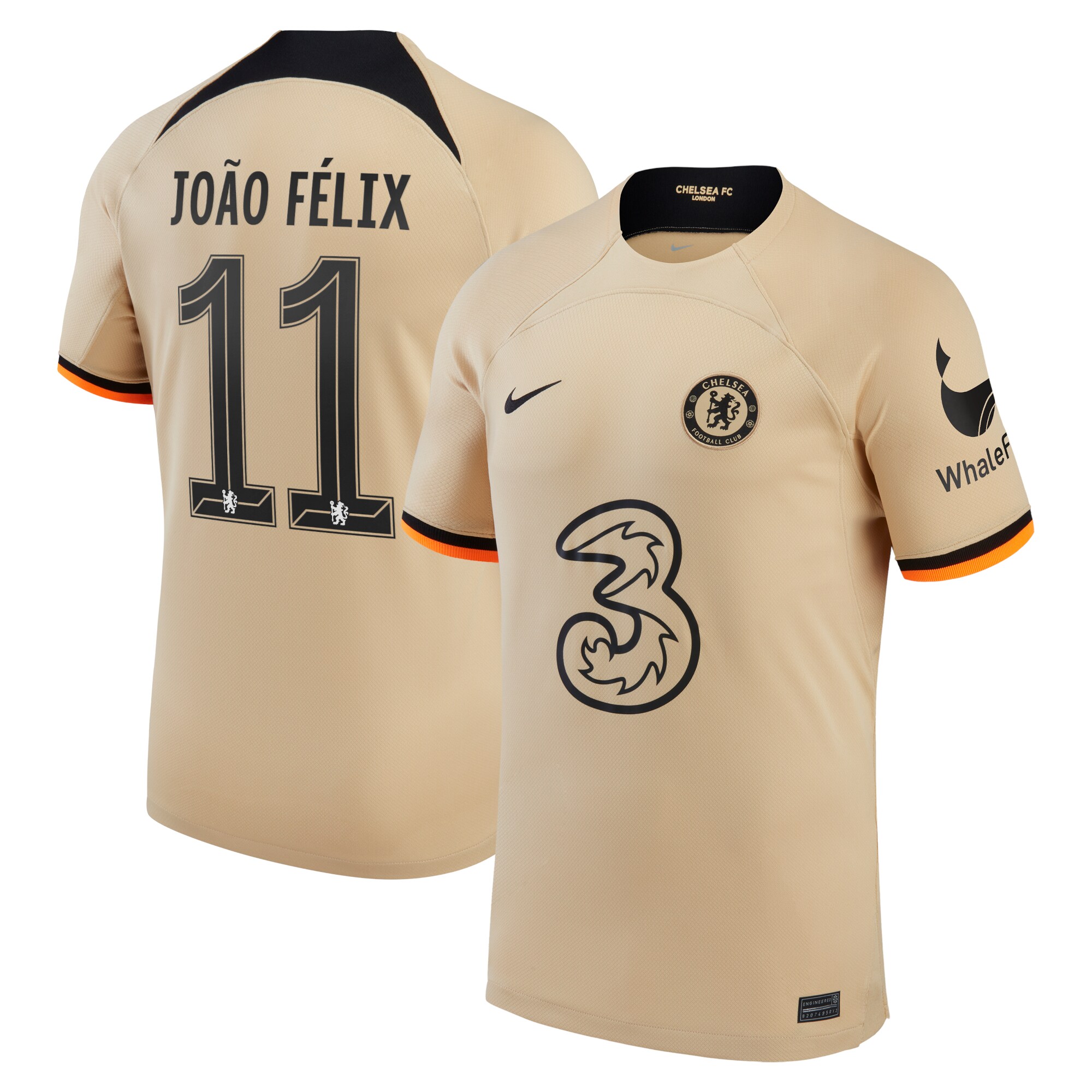 Chelsea Cup Third Stadium Shirt 2022-23 with João Félix 11 printing
