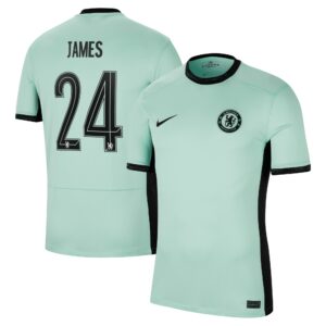 Chelsea Cup Third Stadium Shirt 2023-24 With James 24 Printing