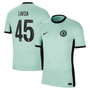 Chelsea Cup Third Stadium Shirt 2023-24 With Lavia 45 Printing