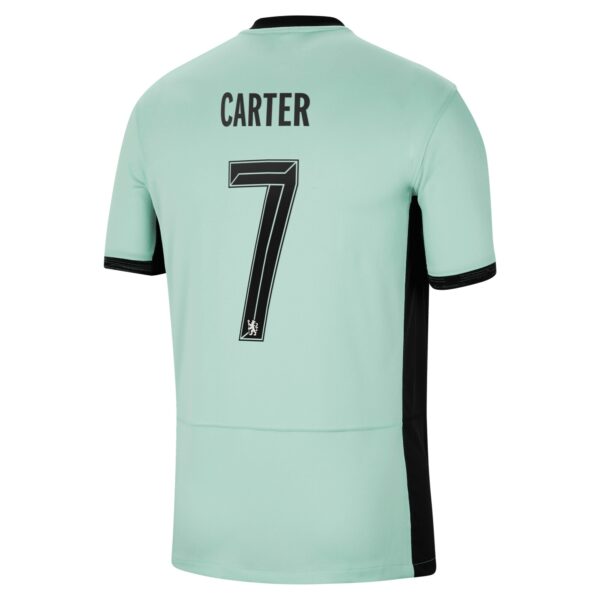 Chelsea Cup Third Stadium Sponsored Shirt 2023-24 With Carter 7 Printing