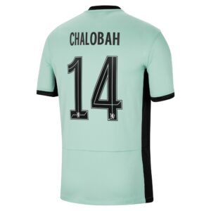 Chelsea Cup Third Stadium Sponsored Shirt 2023-24 With Chalobah 14 Printing