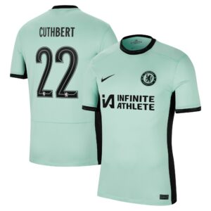 Chelsea Cup Third Stadium Sponsored Shirt 2023-24 With Cuthbert 22 Printing