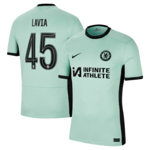 Chelsea Cup Third Stadium Sponsored Shirt 2023-24 With Lavia 45 Printing