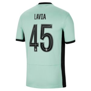 Chelsea Cup Third Stadium Sponsored Shirt 2023-24 With Lavia 45 Printing