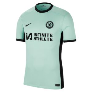 Chelsea Cup Third Stadium Sponsored Shirt 2023-24 With Nkunku 18 Printing
