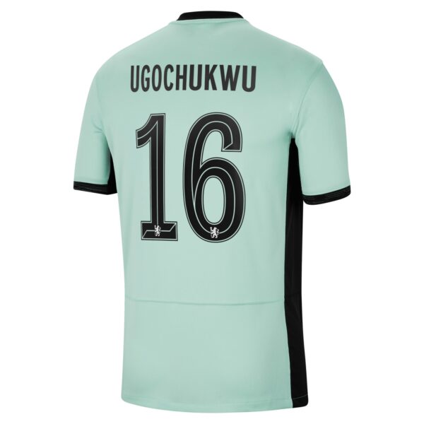 Chelsea Cup Third Stadium Sponsored Shirt 2023-24 With Ugochukwu 16 Printing