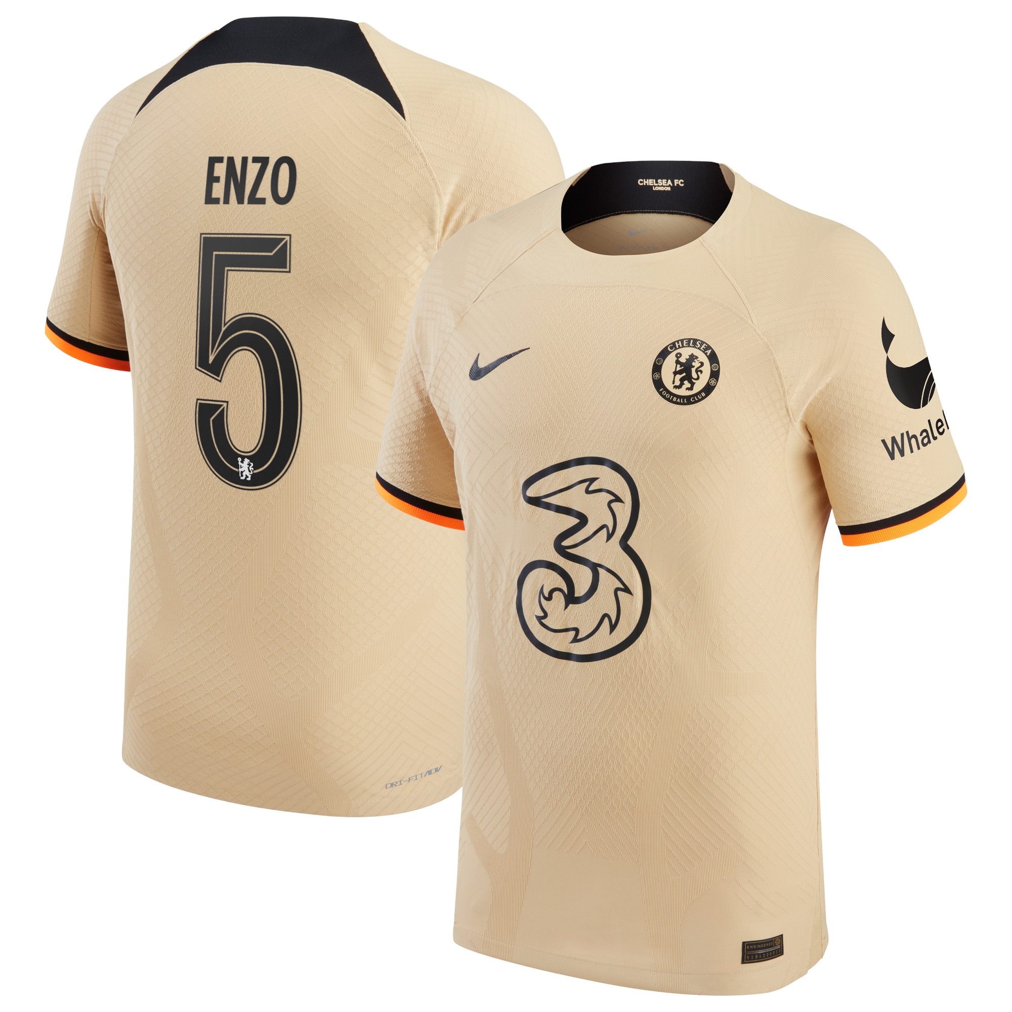 Chelsea Cup Third Vapor Match Shirt 2022-23 with Enzo 5 printing