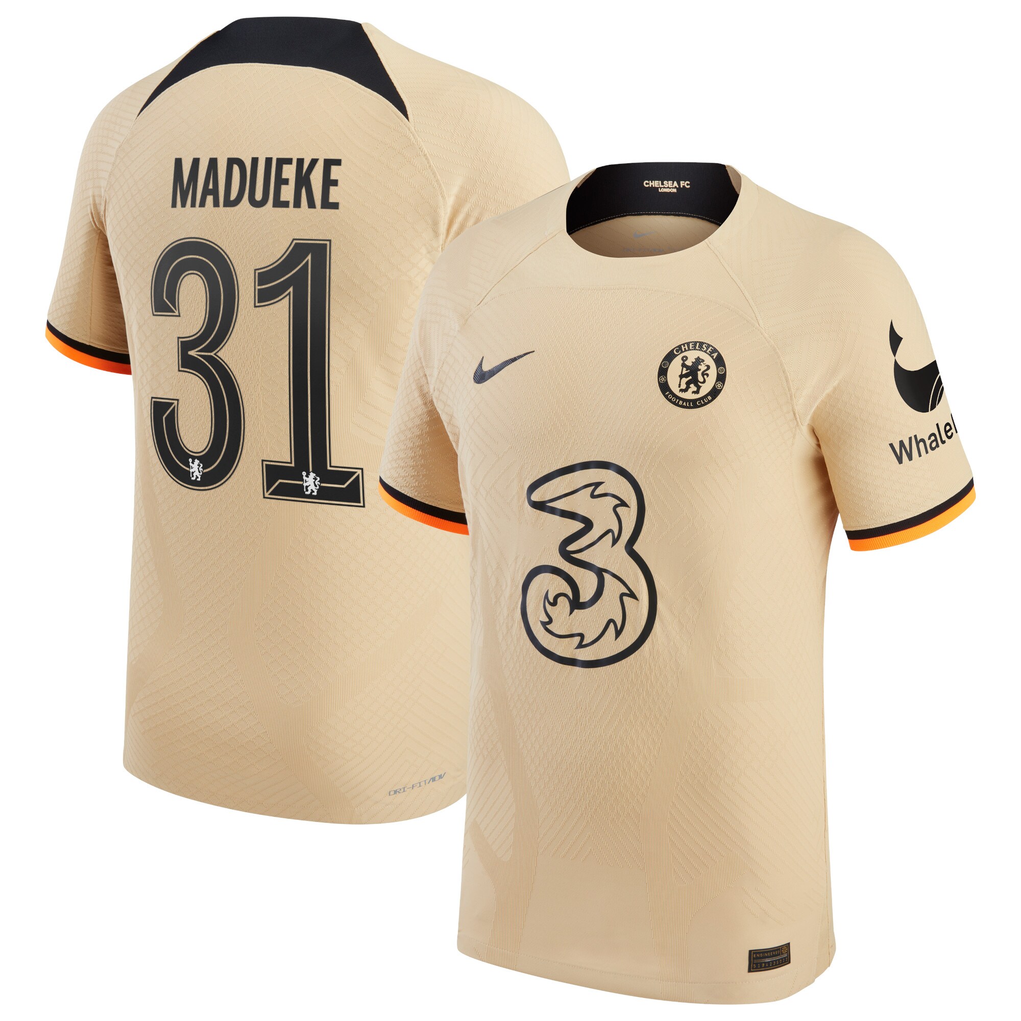 Chelsea Cup Third Vapor Match Shirt 2022-23 with Madueke 31 printing