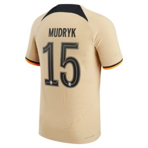 Chelsea Cup Third Vapor Match Shirt 2022-23 with Mudryk 15 printing