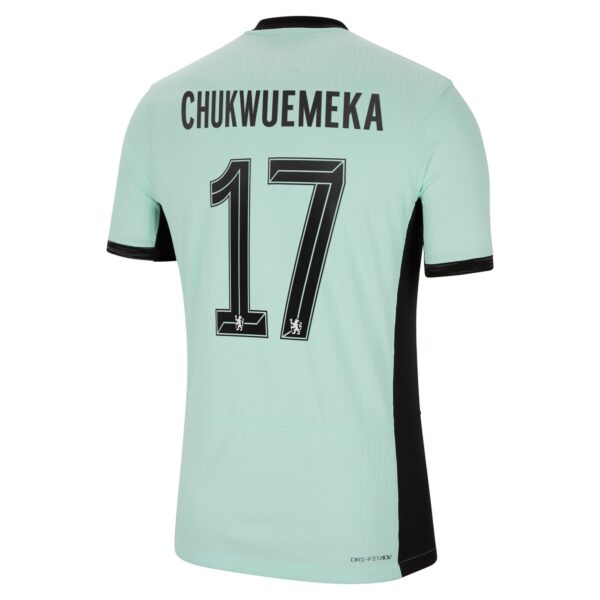 Chelsea Cup Third Vapor Match Shirt 2023-24 With Chukwuemeka 17 Printing