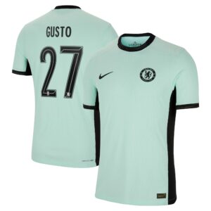 Chelsea Cup Third Vapor Match Shirt 2023-24 With Gusto 27 Printing