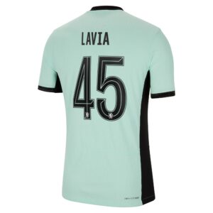 Chelsea Cup Third Vapor Match Shirt 2023-24 With Lavia 45 Printing