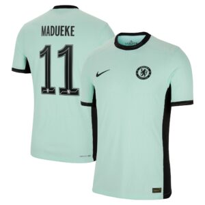 Chelsea Cup Third Vapor Match Shirt 2023-24 With Madueke 11 Printing