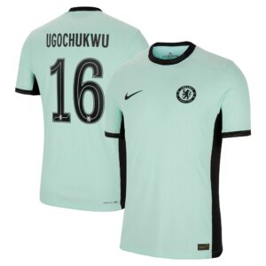 Chelsea Cup Third Vapor Match Shirt 2023-24 With Ugochukwu 16 Printing